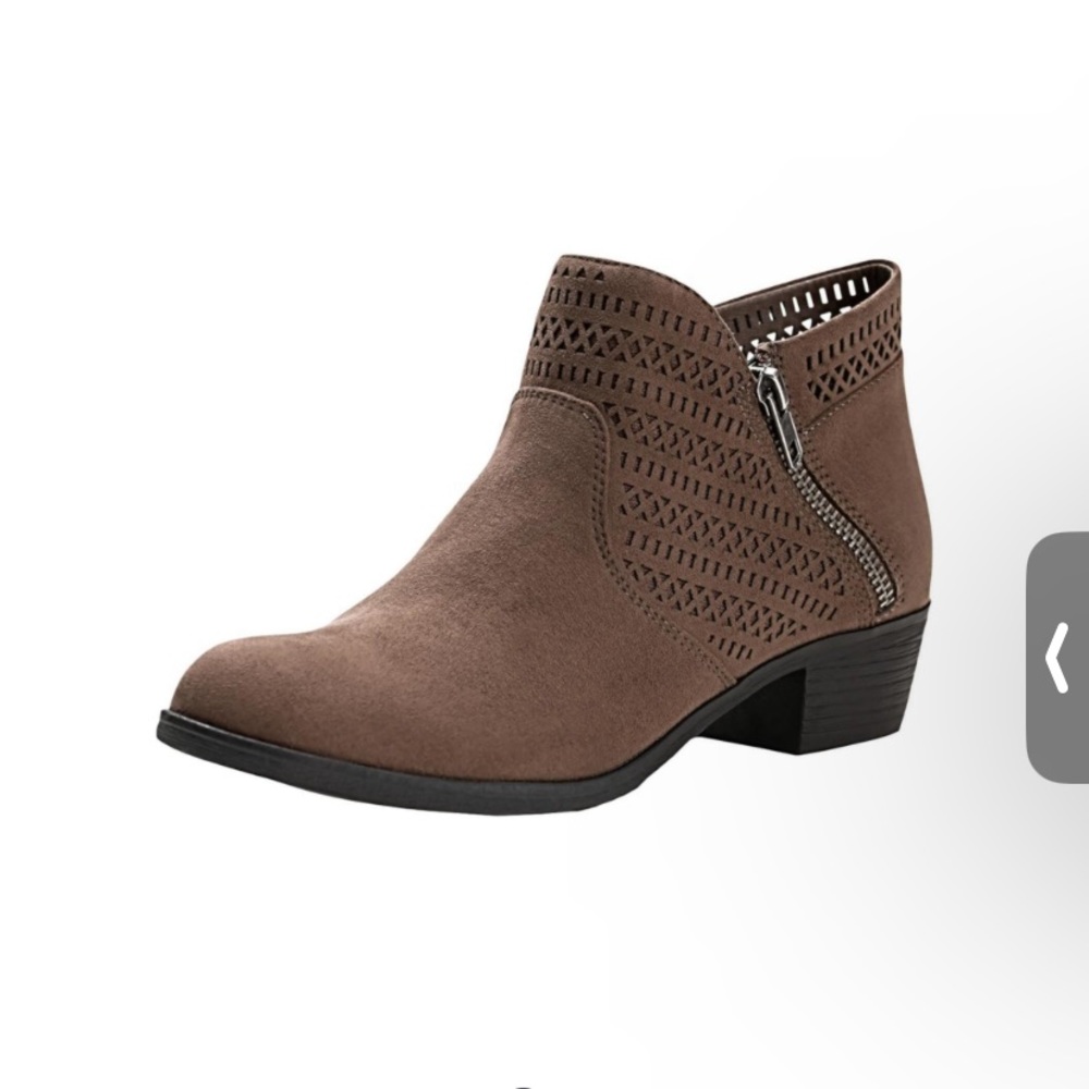 New American Rag Abby Double Zip Booties, Created for Macy's - Taupe - Size 10 M